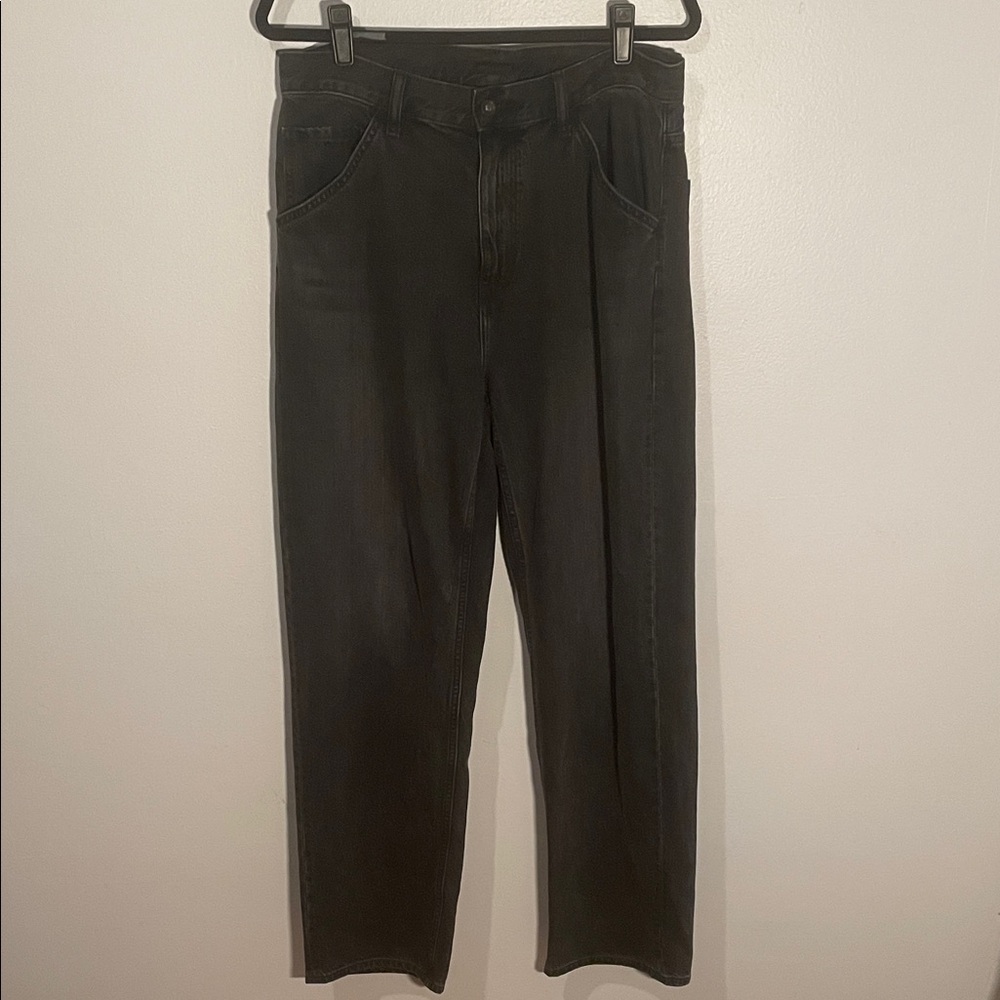 Uniqlo Men's Dark Gray/Black Straight Jeans